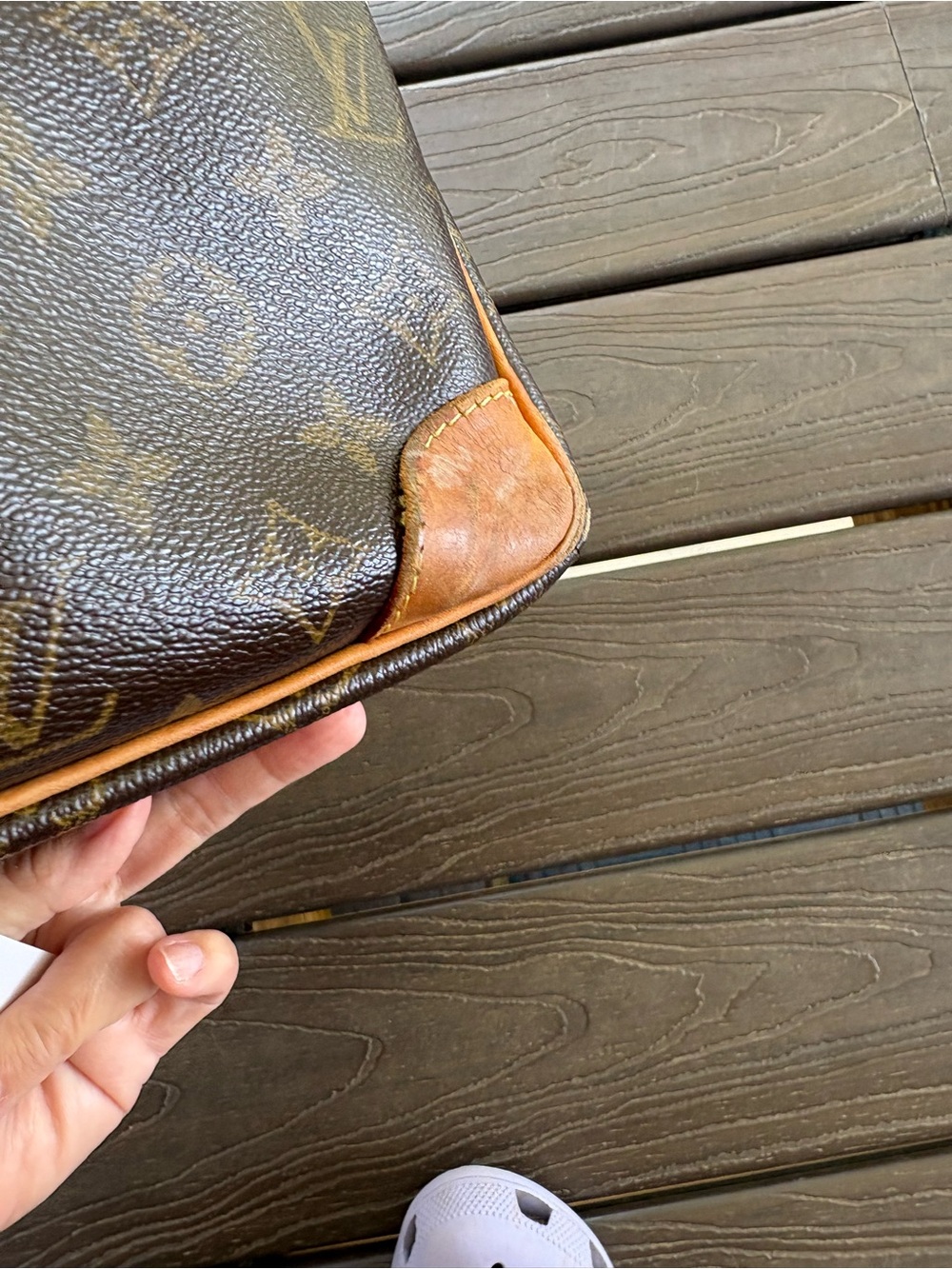 Louis Vuitton Vintage Nile Crossbody Messenger Bag Monogram Canvas Brown *READ* - Picture 7 of 17